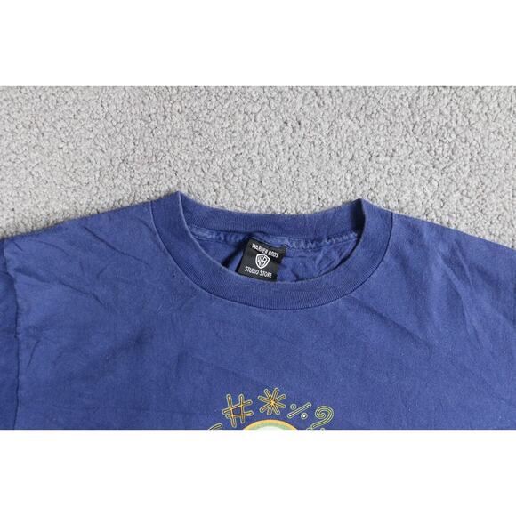 Vintage Taz T Shirt INSANE Tornado Small Multi Double Sided Single Stitch - Picture 4 of 6